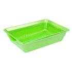 Туалет перламутровый глубокий с сеткой, 38.5×26×9 см, зеленый - Фото 1