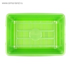 Туалет перламутровый глубокий с сеткой, 38.5×26×9 см, зеленый - Фото 4