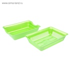 Туалет перламутровый глубокий с сеткой, 38.5×26×9 см, зеленый - Фото 2