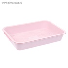 Туалет средний с сеткой 36×26×6.5 см, розовый - Фото 3