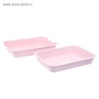 Туалет средний с сеткой 36×26×6.5 см, розовый - Фото 2