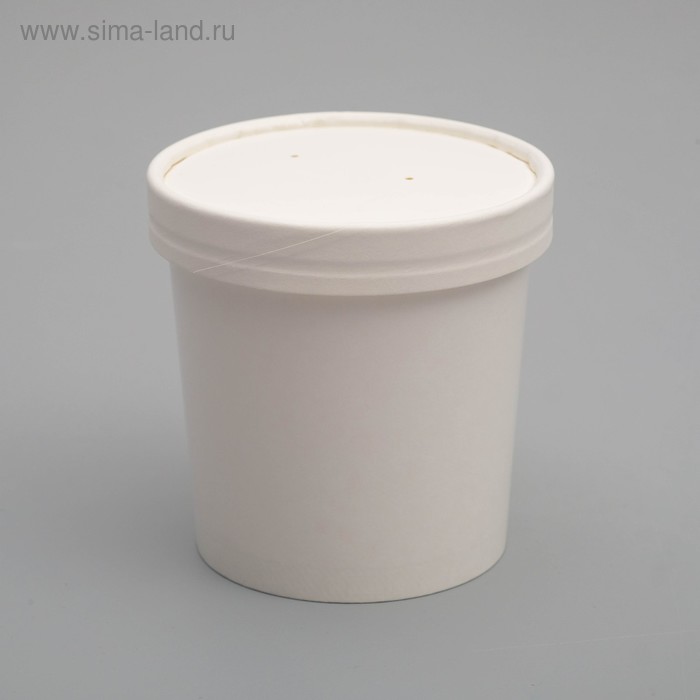 Супница белая 0,34 л - Фото 1