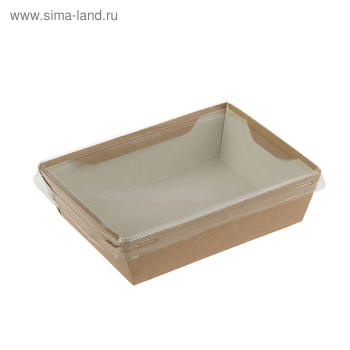 Упаковка, салатник с прозрачной крышкой, 16,5 х 12 х 4,5 см, 0,4 л - Фото 1