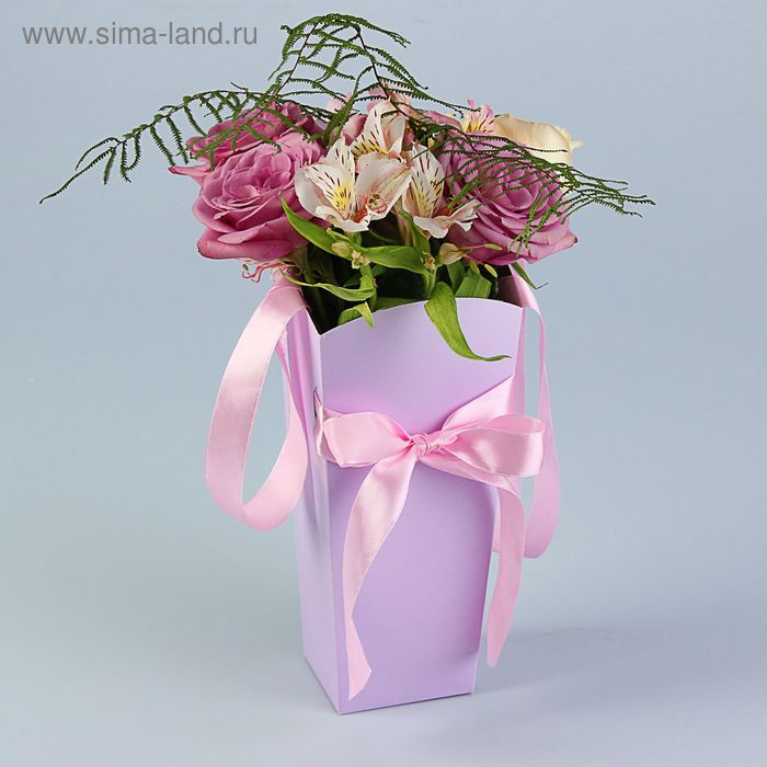 Пакет для цветов ирис, 24х12х10 см - Фото 1