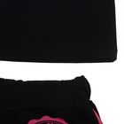 Комплект женский (майка, шорты) Фэшн цвет чёрный, р-р 50 - Фото 3