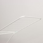 Сушилка для белья напольная складная, рабочая длина 20 м, белая - Фото 10