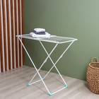 Сушилка для белья напольная складная, рабочая длина 20 м, белая - Фото 2