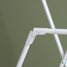 Сушилка для белья напольная складная, рабочая длина 20 м, белая - Фото 4