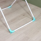 Сушилка для белья напольная складная, рабочая длина 20 м, белая - Фото 6
