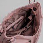 Сумка женская на молнии, 1 отдел с перегородкой, наружный карман, цвет розовый - Фото 5