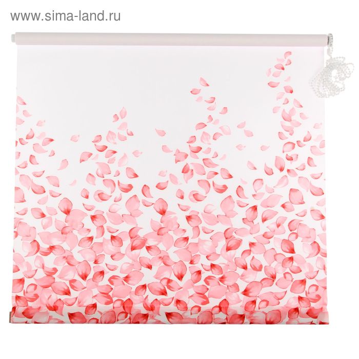 Штора-ролет «Лепестки», размер 70х160 см, цвет розовый - Фото 1