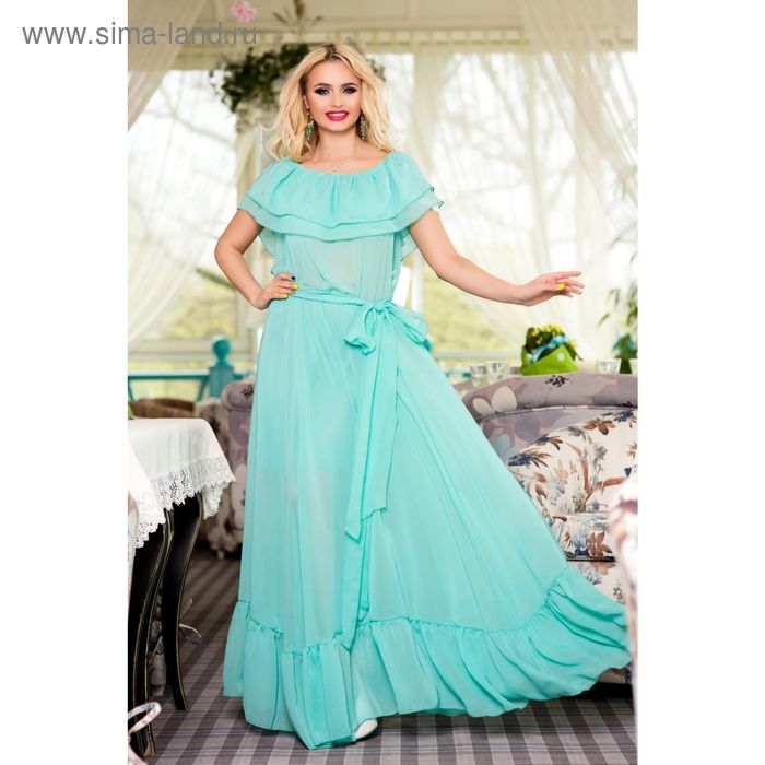 Платье женское SbS 71181  цвет мята, размерL-XL (46-48), рост 168 - Фото 1