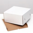 Кондитерская упаковка, короб белый, 28 х 28 х 14 см - Фото 6