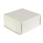 Кондитерская упаковка, короб белый, 28 х 28 х 14 см - Фото 2