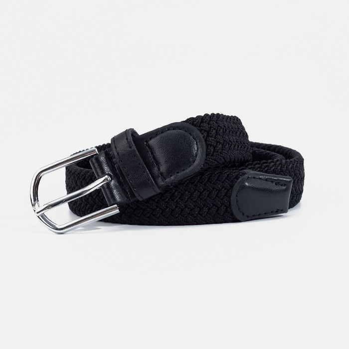 Ремень женский, ширина 2,5 см, пряжка металл, цвет чёрный - Фото 1