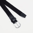 Ремень женский, ширина 2,5 см, пряжка металл, цвет чёрный - Фото 2