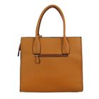 Сумка женская на молнии, 1 отдел с расширением, 1 наружный карман, коричневая - Фото 3