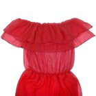 Платье с открытыми плечами женское цвет красный, размер L-XL (42-44), рост 168 - Фото 4