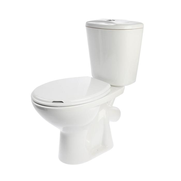 УЦЕНКА Унитаз компакт ЛЗСФ «Универсал NEW 45», нижняя подводка, косой выпуск, сиденье, кнопка - Фото 1