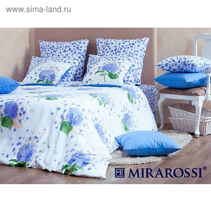 Постельное бельё 1.5 сп Virginia blue, размер 156х220 см, 140х205 см, 70х70 см - 2 шт - Фото 1