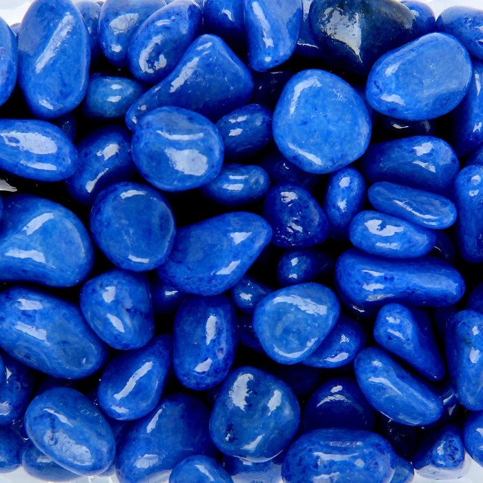 Грунт для аквариума (5-10 мм), синяя, 350 г - Фото 1