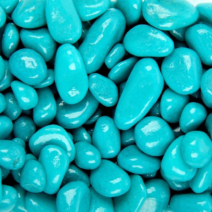 Грунт для аквариума (5-10 мм), бирюзовый, 350 г - Фото 1