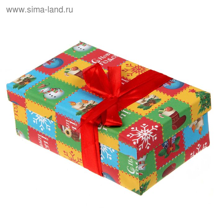 Набор для декорирования подарочной коробки "Яркий Новый год", 14 х 8,5 х 5 см - Фото 1