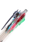 Ручка шариковая Calligrata, автоматическая, 4-цветная, прозрачный корпус, МИКС - Фото 6