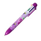Ручка шариковая Calligrata, автоматическая, 6-ти цветная, с рисунком, МИКС - Фото 2