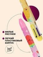 Ручка шариковая Calligrata, автоматическая, 6-цветная, корпус с рисунком, МИКС - Фото 3