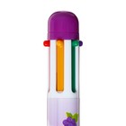 Ручка шариковая многоцветная Calligrata, автоматическая, 6 цветов, с рисунком, МИКС - Фото 7