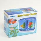 Аквариум настольный двухсекционный, с грунтом и 2 растениями - Фото 8