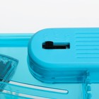 Аквариумный набор трехсекционный, с подсветкой LED, 2.55 л, голубой - Фото 4