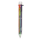 Ручка шариковая, автоматическая, 6-ти цветная, корпус прозрачный - фото 317911949