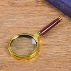 Лупа классическая в золотой оправе 6х, d=7 см, Мастер К. - Фото 1