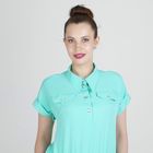 Платье-рубашка женское, цвет мята, размер 44, рост 168 - Фото 5