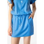 Платье-рубашка женское, цвет индиго, размер 48, рост 168 - Фото 4