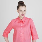 Блуза женская 17247 С+, размер 52, рост 168, цвет коралловый цвет - Фото 4
