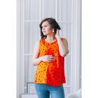 Блузка для беременных 2248, цвет оранжевый, размер 50, рост 170 - Фото 1