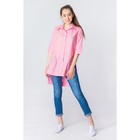 Рубашка женская удлинённая, цвет розовый, размер 46 - Фото 1