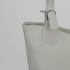 Сумка женская, отдел на молнии, наружный карман, цвет серый - Фото 4