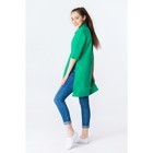 Рубашка женская удлинённая, цвет зелёный, размер 50 - Фото 4