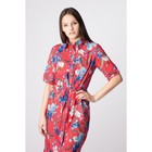 Платье-рубашка женское, цвет арбуз, размер 46, рост 168 - Фото 4