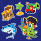 Наклейки "Пираты" + стразы, 2 листа - Фото 2