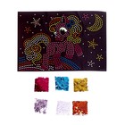 Набор для творчества. Аппликация пайетками с клеевым слоем «Пони» 21 × 30 см - Фото 4