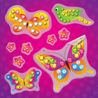 Аппликация-наклейка "Бабочки" 2 листа + стразы - Фото 1