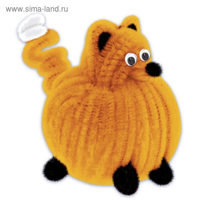 Игрушка из меховых палочек «Пушистик Фокси» - Фото 1