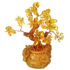 Сувенир полистоун "Дерево в золотом мешке с головой дракона" 18х9х7 см - Фото 1