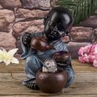 Фонтан настольный "Маленький Будда с чайником" 34х21х20 см - Фото 1
