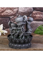 Фонтан настольный с подсветкой «Маленький Будда с чайником», от сети, 25×19.5×19.5 см 1379729